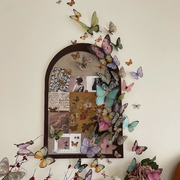 复古蝴蝶墙贴纸装饰画，卡片3d立体蝴蝶，出租屋改造家居墙面氛围装饰