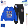 NASA联名男童纯棉套装春秋季卡通奥特曼帅气卫衣休闲运动长裤