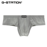 G-station柔软舒适透气男士小平角裤高光泳裤面料半包臀低腰内裤