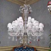 工程欧式水晶吊灯客厅灯饰简约现代蜡烛灯具美式餐厅卧室LED吊灯