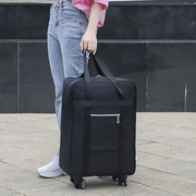 行李包女轻便大容量旅行袋，男出差短途旅行包带轮子旅游收纳拉杆包