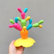 出口美国 KINDIARY彩虹仙人掌磁性拼插积木 早教益智婴儿玩具