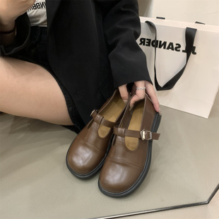 玛丽珍小皮鞋女2023秋季法式日系jk制服鞋，学生英伦风低跟单鞋