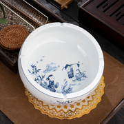 定制客厅陶瓷中式复古特大号烟灰缸创意个性欧式时尚实用烟缸茶几