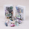 天然水晶原石矿石标本混合矿物地质教学材料学生孩子玩具礼物盒装