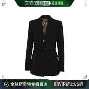 香港直邮versace黑色，翻袋羊毛西装，外套10017281a017981b000