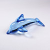 亚克力透明塑料仿水晶蓝色海豚海洋小动物吊坠挂件孩子装饰品宝石