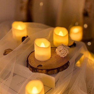 仿真LED电子蜡烛灯氛围装饰灯浪漫创意求婚布置用品生日表白道具