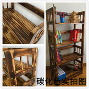 定制厂供简易书架实木落地置物架，简约现代儿童松木，书柜原木学生用