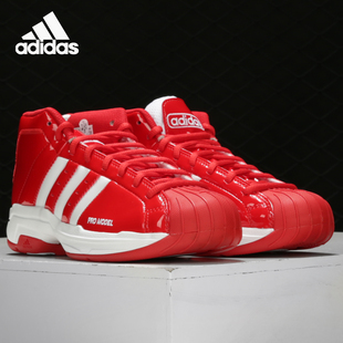 Adidas/阿迪达斯PRO MODEL大红男子休闲舒适运动减震篮球鞋EF9819