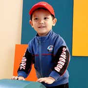 男童外套韩版春装儿童时尚运动棒球衫2024宝宝卡通洋气蝙蝠衣