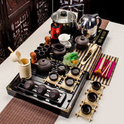 厂功夫茶具紫砂茶壶茶盘喝茶杯套装家用简约整套电磁炉茶道茶台销
