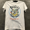 The Beatles披头士乐队卡通人像摇滚周边vintage复古男女短袖T恤