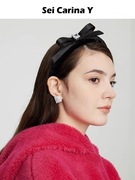 Sei Carina Y设计师品牌 菱形满钻耳钉女小众高级感简约气质耳环