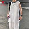 中国乔丹夏季篮球服运动套装男休闲速干短袖t恤篮球背心球衣