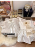 《古董娃娃系》真丝，衬衫公主裙，两件套夏季甜美连衣裙套装
