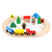 托马斯电动轨道火车，磁性小火车头木制轨道交通玩具儿童益智玩具