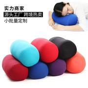 泡沫粒子抱枕彩色创意，拼接涤纶圆柱形，多工能沙发护腰靠枕