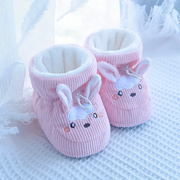 婴儿鞋子软底护脚套0-1岁新生儿男女，宝宝学步鞋秋冬棉鞋加绒包鞋