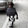 韩系童装2022冬装女童黑色羽绒，夹棉马甲外(马甲外)穿洋气儿童保暖背心上衣