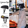 日式复古机车半盔男女摩托车头盔适用于骑行瓢盔电动车贝雷帽碳纤