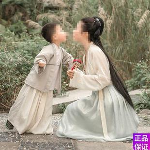 亲子装汉服母子男童母女装改良日常复古中国风摄影楼X女装童装古