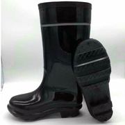 818雨鞋胶靴黑色加厚橡胶底防滑耐酸碱油中高筒靴子劳保定制LOGO