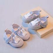 宝宝鞋6-12个月婴儿鞋软u底学步鞋布鞋春秋季婴儿7八鞋子棉布布底