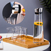 北欧创意玻璃冷水壶大容量水杯家用柠檬果汁凉水壶围炉冰茶茶