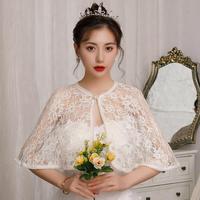 夏季韩版搭旗袍，婚纱蕾丝新娘，小坎肩