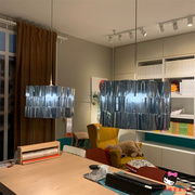 IKEA/宜家爱芙思达吊灯台灯落地灯罩铬纹现代创意装饰灯罩
