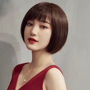 气质短直发假发女短发套 防真波波头 BOBO头妈妈真发假发逼真