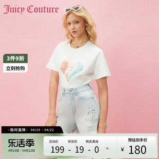 Juicy Couture橘滋2024早春日穿搭上衣短袖T恤女打底衫内搭