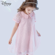 迪士尼女童连衣裙儿童裙子夏装蕾丝裙女孩薄款公主网纱裙童装