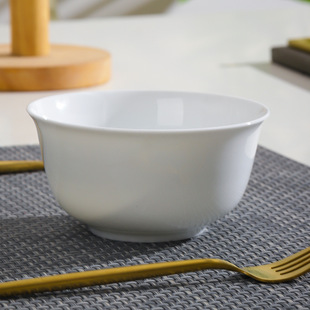 景德镇5英寸饭碗白瓷骨瓷，饭碗家用饭碗面，碗陶瓷单碗陶瓷饭碗
