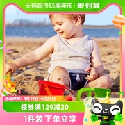 hape儿童沙滩玩具套装宝宝玩沙子，玩水挖沙工具铲子桶小水壶戏水车