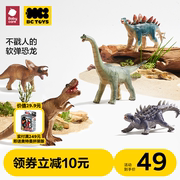 bctoys恐龙玩具大号霸王龙翼龙塑胶仿真动物模型儿童软胶babycare