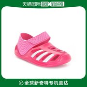 欧洲直邮adidas阿迪达斯儿童粉红色，绑带条纹休闲鞋舒适zsandalk