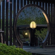 新中式吊灯户外防水庭院，创意花园走廊室外大门口别墅，凉亭子南瓜灯