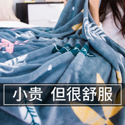 冬季法兰绒毯子儿童盖毯午睡毛巾小被子垫床单人厚款空调珊瑚毛毯