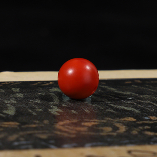 瓦西南红8mm单珠满色满肉柿子，红磨砂质感，凉山南红珠子散珠