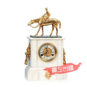 仿古座钟 欧式机械座钟 摆设饰品 软装 工艺纯铜铸造钟表高460mm