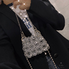 小众设计透明串珠斜挎包金属链条迷你小包女自制diy珠珠材料包
