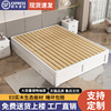 实木床白色无床头床1米2单人床现代简约榻榻米床1.5米床出租房用