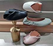 quicheshoes蛋卷鞋，2023时尚方头v口，简约休闲平底鞋eqs-0818