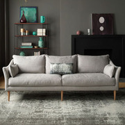 北欧布艺沙发组合现代简约小户型，可拆洗三人，位客厅乳胶出租房沙发