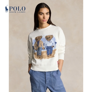 Ralph Lauren/拉夫劳伦女装 24年夏宽松版Polo Bear针织衫RL25533