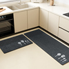 北欧厨房地垫脚垫防滑防油家用耐脏防水垫子，吸水吸油可擦长条地毯