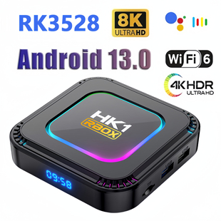 hk1rboxk8原生安卓13.0网络高清播放tv器，智能电视机4k盒子wifi6
