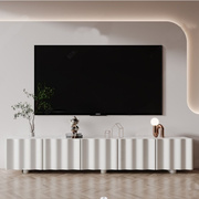 北欧烤漆电视柜实木岩板视听柜现代简约艺术壁挂电视柜地柜整装
